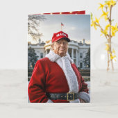 Santa Claus Trump Kaart (Gele Bloem)