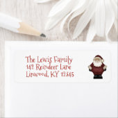 Santa Claus - Vacances Retours Adresse Étiquettes (En situation)