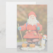 Santa Claus-versiering Briefpapier (Voorkant / Achterkant)