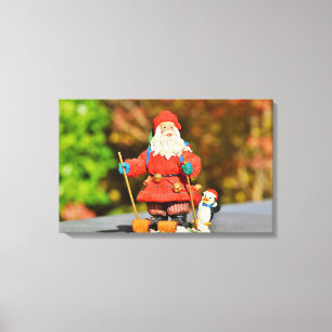 Santa Claus-versiering Canvas Afdruk