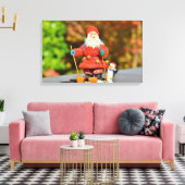 Santa Claus-versiering Canvas Afdruk (Insitu (Woonkamer))