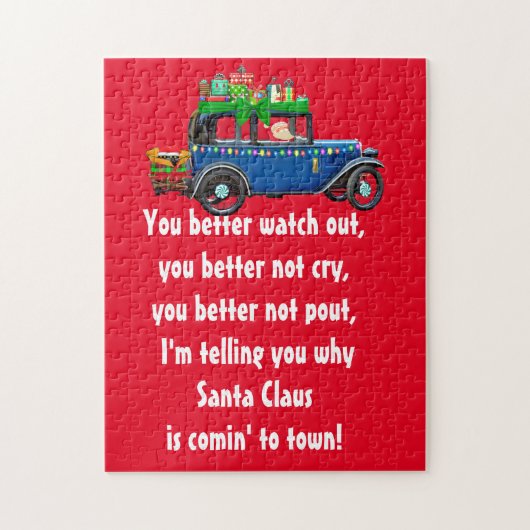 Santa Claus vient en ville Puzzle Kids Game (Vertical)