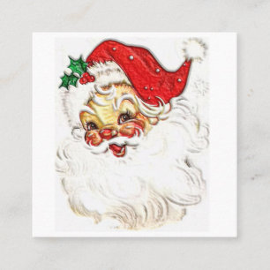 Santa Claus Vierkante Visitekaartje