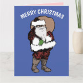 SANTA CLAUS VINTAGE CHRISTMAS GREETING CARTE (Devant)