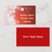 Santa Claus Visitekaartje (Voorkant / Achterkant)