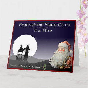 Santa Claus Visitekaartje Jumbo Mailer Kaart