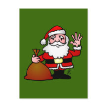 Santa Claus waving