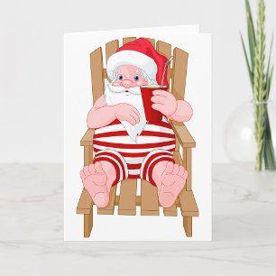 Santa Claus Wenskaarten Feestdagen Kaart