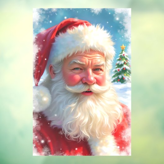 Santa Claus Window Cling Raamsticker (Vel 3)