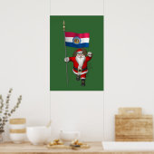 Santa Claus With Ensign Of Missouri Poster (Keuken)