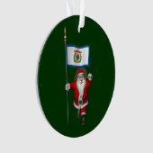 Santa Claus With Ensign Of West Virginia (devant)