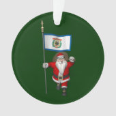 Santa Claus With Ensign Of West Virginia (devant)