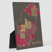 Santa Claus woordcloud Ho Ho Ho Fotoplaat (Zijkant)