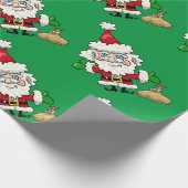 Santa Claus Wrapping Paper Cadeaupapier (Hoek)