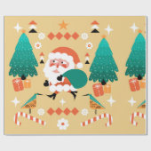 Santa Claus Wrapping Paper Cadeaupapier (Vlak)