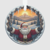 Santa Claus Xmas Ornament 2025 – Winter Scene 1 (dos)