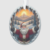 Santa Claus Xmas Ornament 2025 – Winter Scene 1 (devant)