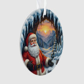 Santa Claus Xmas Ornament 2025 – Winter Scene 2 (devant)
