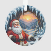 Santa Claus Xmas Ornament 2025 – Winter Scene 2 (dos)
