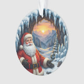 Santa Claus Xmas Ornament 2025 – Winter Scene 2 (devant)
