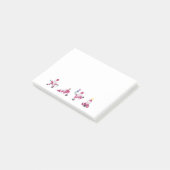 Santa Claus Yoga Holiday Jingle Kerstmis Post-it® Notes (Schuin)
