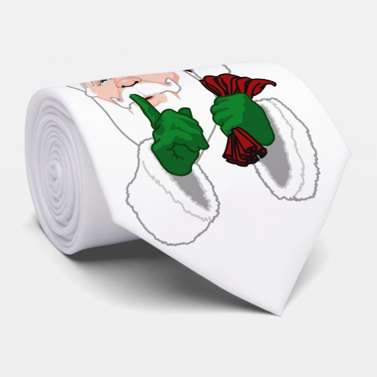 Santa Clause Cravate Festive Noël Neckties & Cadea (Roulé)