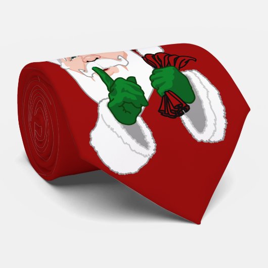 Santa Clause Cravate Festive Noël Neckties & Cadea (Roulé)