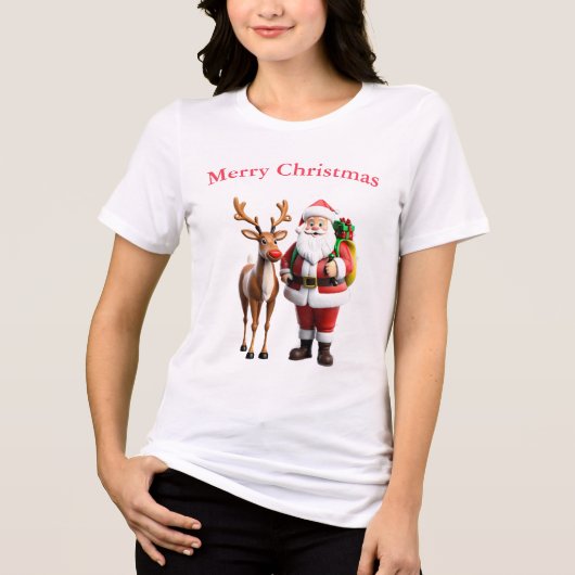 Santa Clause et ses t-shirts Reindeer (Recto)