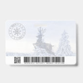 Santa Clause faux Perdu Permis de Conduire Badge (Dos)