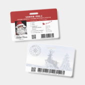Santa Clause faux Perdu Permis de Conduire Badge (Recto et verso)