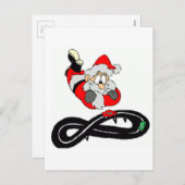 Santa Clause Feestdagenkaart (Voorkant / Achterkant)