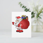 Santa Clause Feestdagenkaart (Staand voorkant)