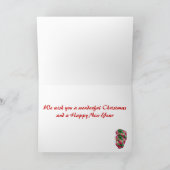 Santa Clause Fish - drôle jolie carte de Noël (Intérieur)