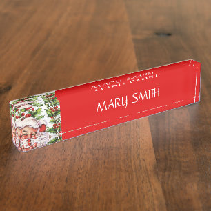 Santa clause  heilily kerst naambordje
