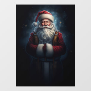 Santa Clause in vol gewaad Raamsticker