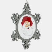 Santa Clause - Ornement du flocon de neige (Gauche)
