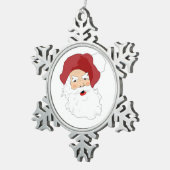 Santa Clause - Ornement du flocon de neige (Vue impression)
