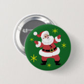 Santa Clause Ronde Button 5,7 Cm (Voorkant /achterkant)