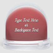 Santa Clause Snow Globe Custom Christmas Snowglobe (Arrière)