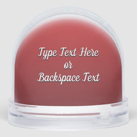 Santa Clause Snow Globe Custom Christmas Snowglobe (Arrière)