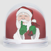 Santa Clause Snow Globe Custom Christmas Snowglobe Sneeuwbol (Voorkant)