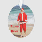 Santa Clause sur la plage les plus chauds souhaits (devant)