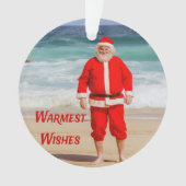 Santa Clause sur la plage les plus chauds souhaits (devant)