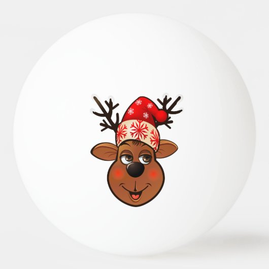 Santa Claus's rendiertje Pingpongballen (Voorkant)