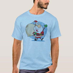 Santa Clausule met kerstvakantieontwerp voor een t T-shirt