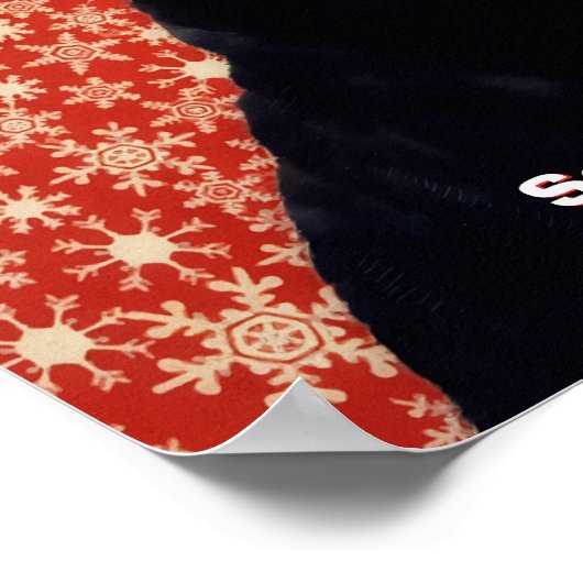 Santa "Claws" Claus Funny Black Cat Poster Art (Coin)