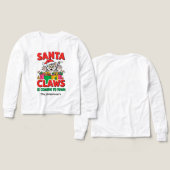 Santa Claws Funny Christmas Cat Custom Family Name (Voorkant /achterkant)