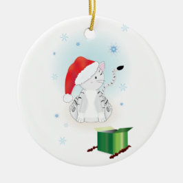 Santa Claws Keramisch Ornament
