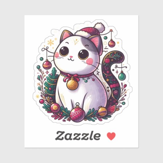 Santa Claws Sticker (Vel)