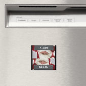 Santa Clean Vuile Kerstmis Vaatwasser Magneet (Insitu (Vaatwasser))